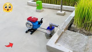 diy tractor mini diesel engine water pump| science project| @NaoFunFun @sunfarming7533