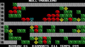 ATARI ST Boulder Dash BOULDERDASH v1 2 GUILLAUME LAMONOCA PROGRAMMER Promo94 CHRISTOS S ZOULAS GREEK