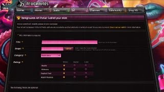 How to upload art to Newgrounds