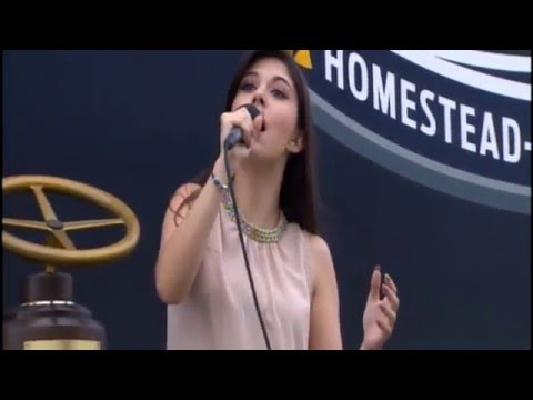 NASCAR ECOBOOST 2015 - National Anthem Performance LIVE by Liz Elias