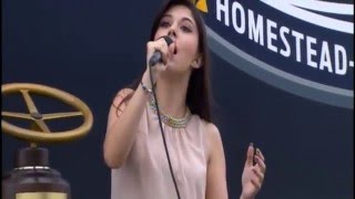 NASCAR ECOBOOST 2015 - National Anthem Performance LIVE by Liz Elias