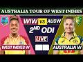 West Indies Women vs Australia Women 2nd Match,2026 Match Live || WI W vs AUS W Live Commentary