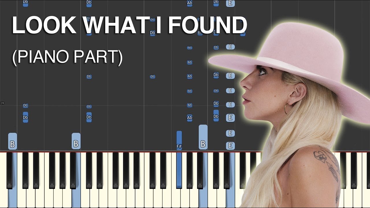 Look What I Found (Lady Gaga) Synthesia Cover (Piano Part) - YouTube