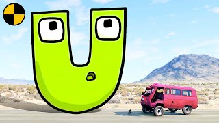 Alphabet Lore vs Cars (A-Z...) in BeamNG.Drive