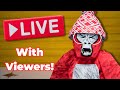 🔴JOIN RIGHT NOW Gorilla Tag Live with viewers! 🔴Codes, minigames, vstump and more! (road to 4k)