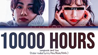 [Karaoke ver.]Jungkook (BTS)  You - 10000 Hours 2 members ver. (Color Coded ENG)Blueberry