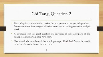 Responsive Adaptive Randomization (RAR) screen recording