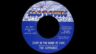 The Supremes ~ Stop! In The Name Of Love 1965 Soul Purrfection Version chords sheet