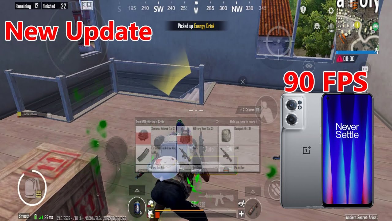 OnePlus Nord CE 2 5G Pubg Bgmi Test New Update Enable 90 FPS Gameplay 
