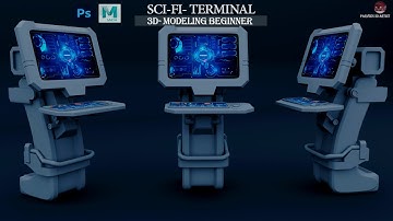 Autodesk Maya 2023 / Sci-Fi Terminal Modeling Tutorial