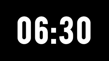 6 Minute 30 Second Timer No Music With Alarm