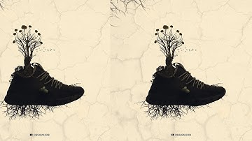 Shoe Photoshop Manipulation Tutorial Compositing