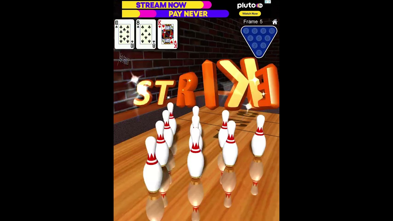 Ten Pin Shuffle Bowling - Gameplay 10 Pin Poker