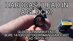 Can you shoot hard cast lead in a glock?  147gr +P Buffalo Bore Hardcast Lead 9mm G43 
