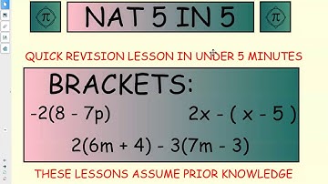 NAT 5 IN 5 MULTIPLYING OUT BRACKETS