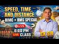 Speed, Time &amp; Distance| Subjective Question | RIMC + RMS Special Maths | CK Sir LIVE @ 6 PM