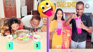 Funny Couple Games to Play at Home | Couple Games for Party 🤣😀#husbandwife #fungames #couplegames screenshot 4