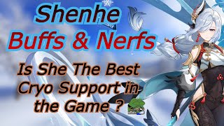 Shenhe New Buffs & Nerfs | is She Now A Good Support ?