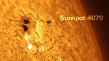 Close-Up View of Massive Sunspot AR4079 | Captured with My Telescope