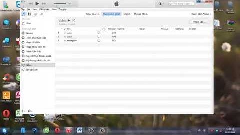 Hướng dẫn chèn video vào iphone bằng itunes