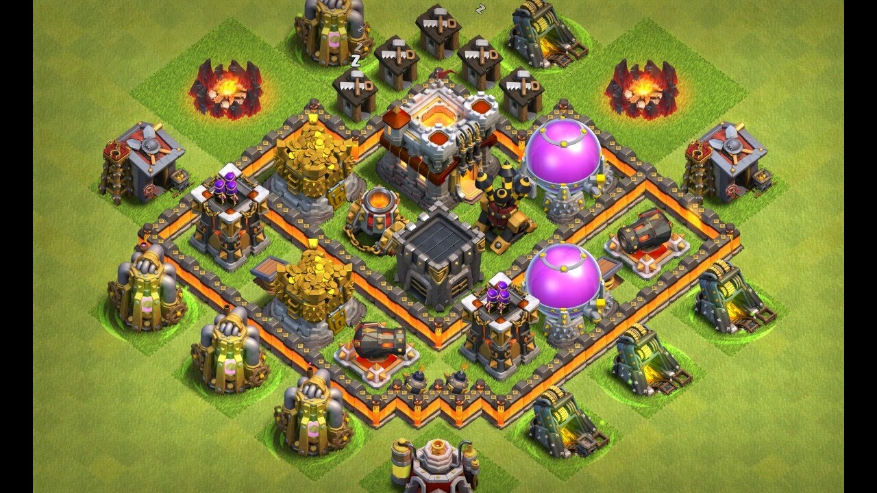 Clash of Clans townhall-4 best defence base layout 2017 ...