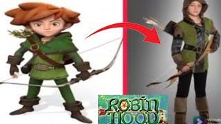 Robin hood cartoon characters in real life | cartoon actors in Human life