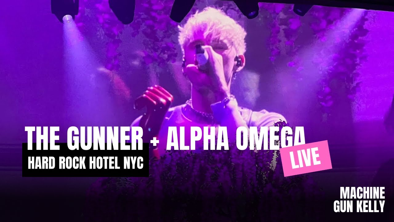 The Gunner + Alpha Omega - Machine Gun Kelly at Hard Rock Hotel NYC ...