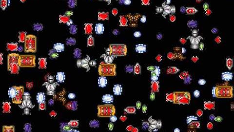 DuinoCube 256 Sprites Demo - Screen Capture