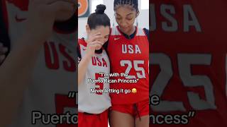 Angel Reese trolling Kelsey Plum calling her the “Puerto Rican Princess” 😭