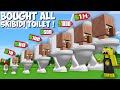 What if YOU BUY ALL SIZES OF SKIBIDI TOILET in Minecraft ? TINY VS BIGGEST SKIBIDI TOILET !