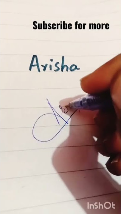 Arisha name signature / subscribe for more 🌺 comment your name for signature #arisha