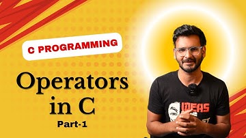 Operators in C part 1 | By Madhav Sharma