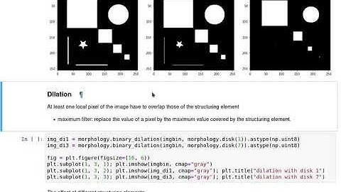 DIP 08 - Mathematical Morphology (2) - Dilation and Erosion in python