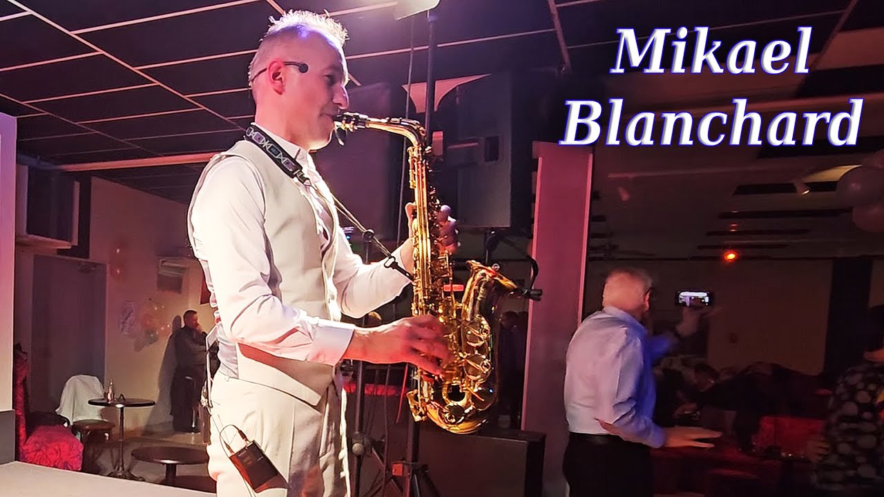 Mikael Blanchard au saxo à Courpière le 09/01/25