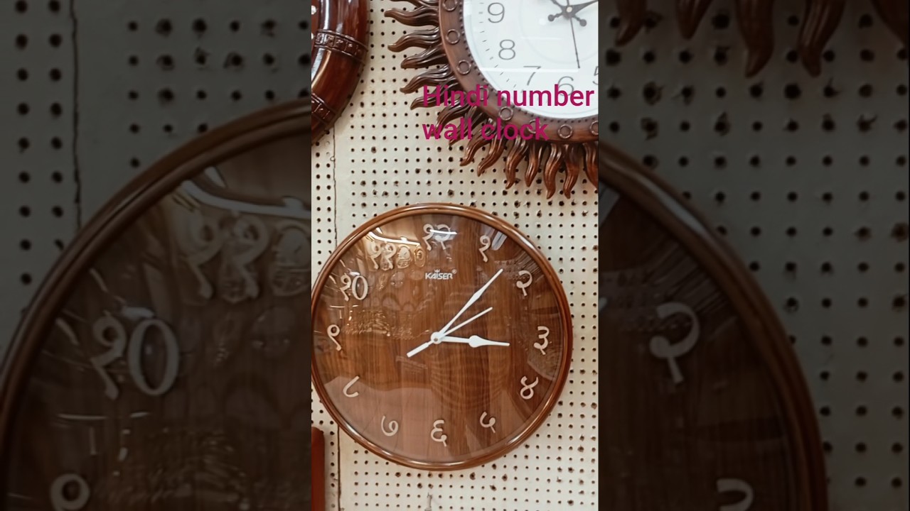 Hindi numbers clock wall clock learn to tell time wall clocks home decor,designer wall clock