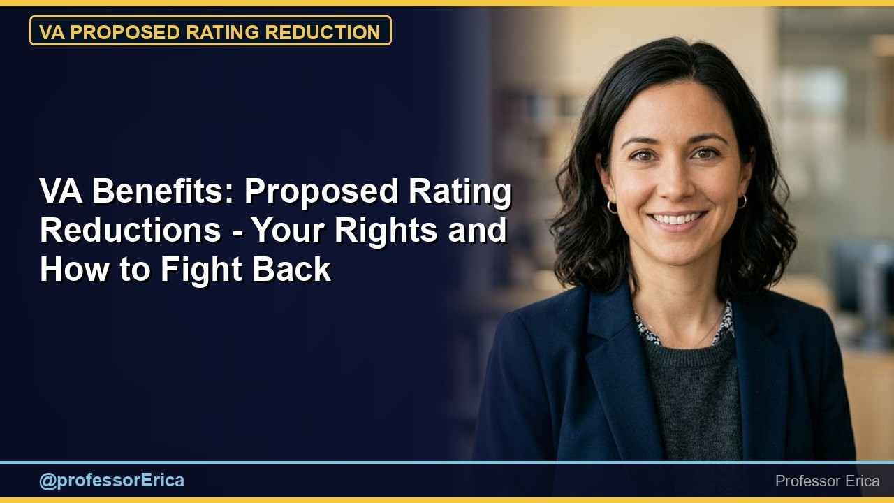 VA Benefits: Proposed Rating Reductions — Your Rights and How to Fight Back