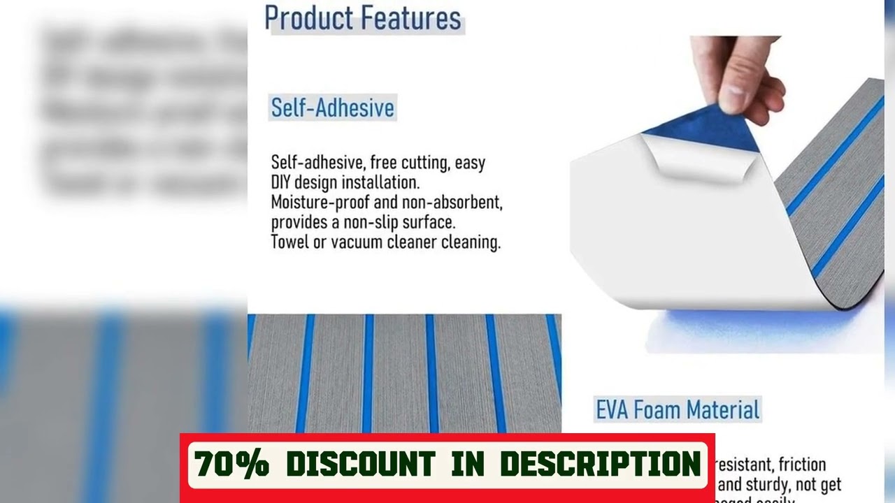 A must-have product! Boat Decking EVA Foam Flooring Sheet Faux Teak Marine Mat Boat Yacht Carpet K