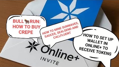 ONLINE+ UPDATES: HOW TO SET UP WALLET IN ONLINE+ TO RECEIVE TOKENS | HOW TO BUY CREPE | MINE THESE