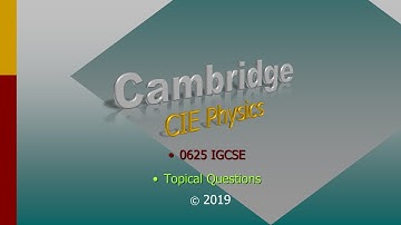 Physics IGCSE - Motion October 2019