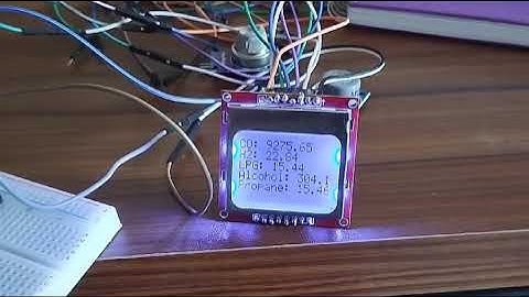 Project : Detecting Gasses from environment with MQ-2 Gas Sensor