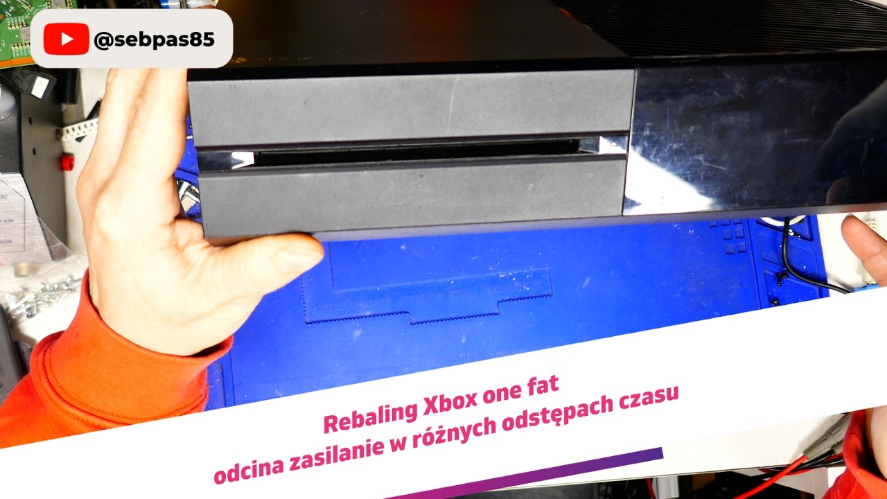 Rebaling xbox one fat który wyłącza się w różnych odstępach czasu.