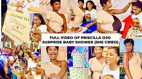 Full video of Priscilla ojo surprise baby shower organised by Juma jux & mum iyabo ojo