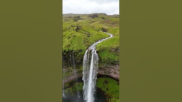 Thumbnail of Seljalandsfoss Waterfall in Iceland | Breathtaking Aerial Slow Motion View #shorts
