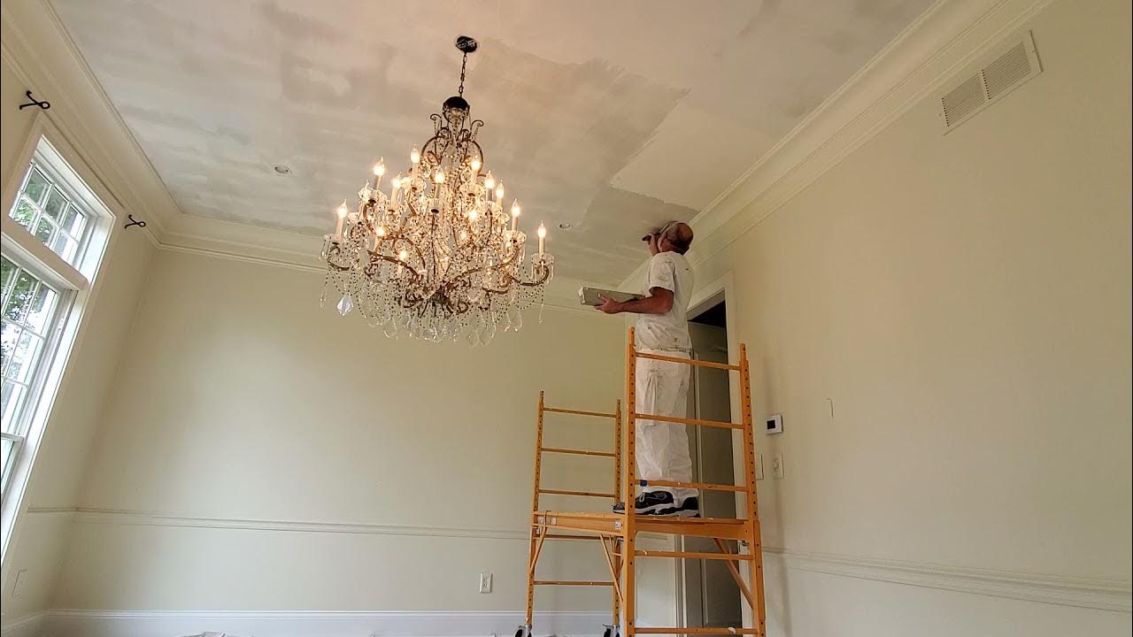 Skimming A Ceiling pt2 (high gloss prep) YouTube