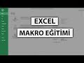 EXCEL MAKRO DERSLERİ - MAKRO KOD EĞİTİMİ