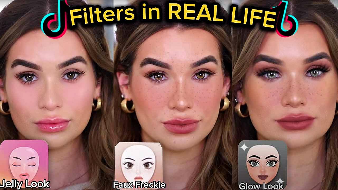 Recreating Tiktok Beauty Filters Using Makeup Youtube