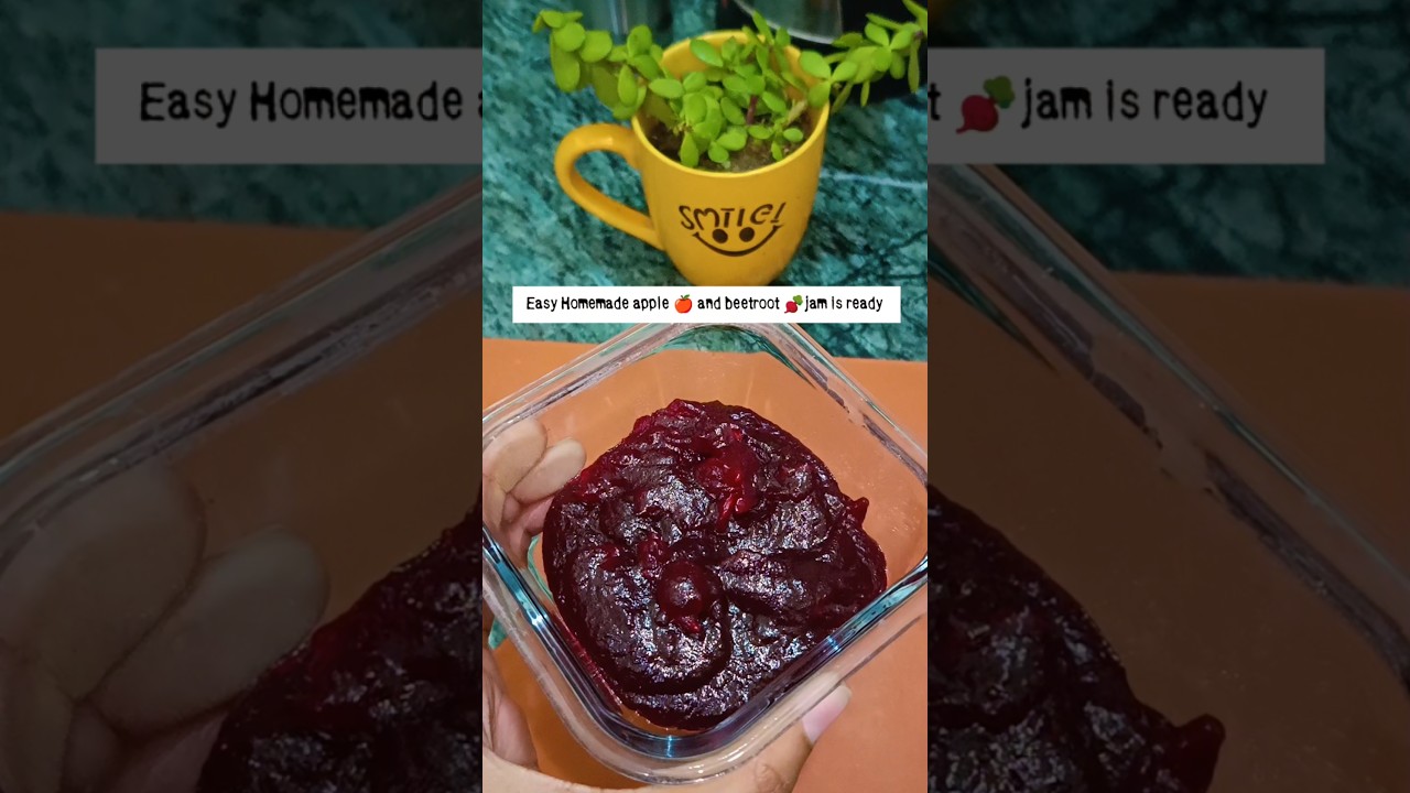 EASY HOMEMADE BEETROOT 🫜 APPLE 🍎JAM RECIPE 