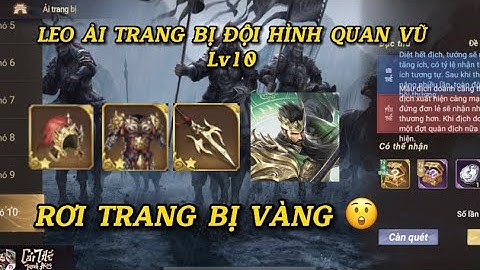 GARENA CÁI THẾ TRANH HÙNG| LEO ẢI TRANG BỊ ĐỘ KHÓ 10 VỚI ĐỘI HÌNH QUAN VŨ - SERI NÔNG DÂN CHƠI GÌ