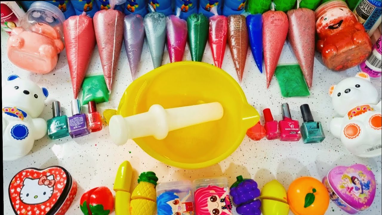 Slime Makeover Time! | Blue Glue + Glitter + Makeup = WOW