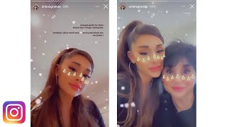 Ariana Grande Christmas 2020 with mother Joan Grande